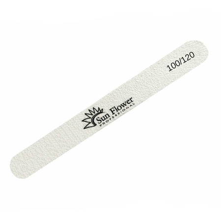 Pilnik Prosty Biały 100/120 – Do paznokci, żelu i hybryd