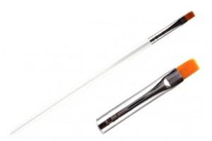 Pędzel Syntetyczny - Nr 4- Prosty - Biała Rączka