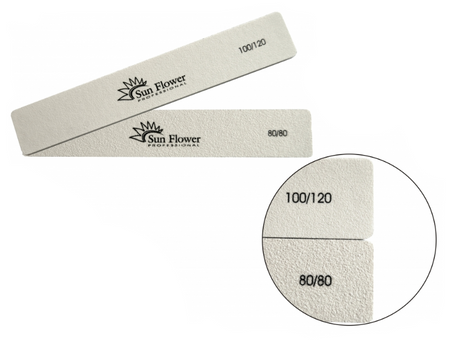 Pilnik Do Paznokci #100/120 Szeroki XL Biały