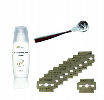 ZESTAW do pielęgnacji stóp pedicure omega metal