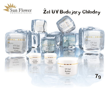 Żel UV budujący Clear Frozen 7g – chłodny, przeźroczysty efekt