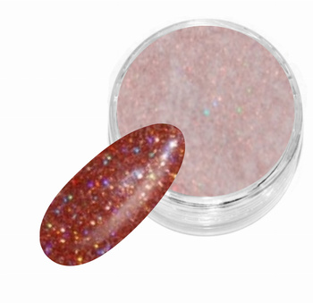 Puder Akrylowy Kolorowy 456 - Pomarańczowy Hologram Brokat - Sugar Effect 4g