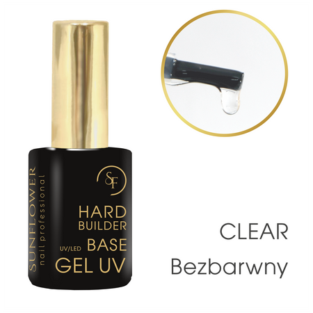 Hard Clear - Baza  Budująca, Żel UV/Led Soak Off