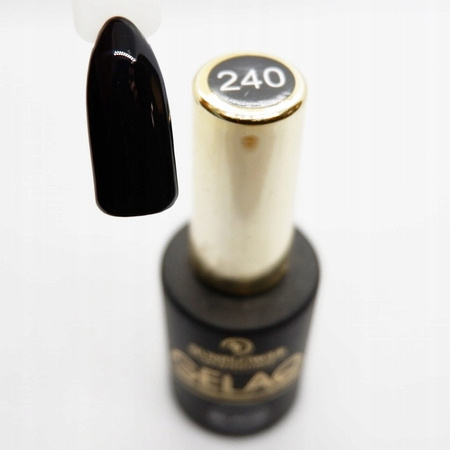 Gelaq Nr 240 Lakier Hybrydowy UV - Czarny