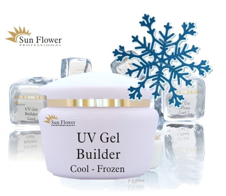 Żel UV budujący Clear Frozen 7g – chłodny, przeźroczysty efekt