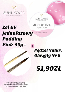 Zestaw Żel UV Salon Builder – Cover Pink 15g + Pędzel