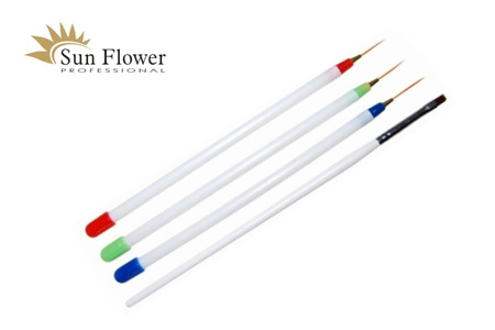 Zestaw Pędzli Syntetycznych - 4 Szt.