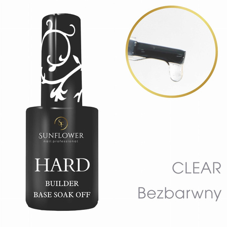 Hard Clear - Baza  Budująca, Żel UV/Led Soak Off
