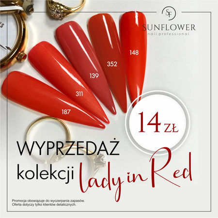 Gelaq Nr 311  Lakier Hybrydowy UV - Perłowa Złota Jarzębina