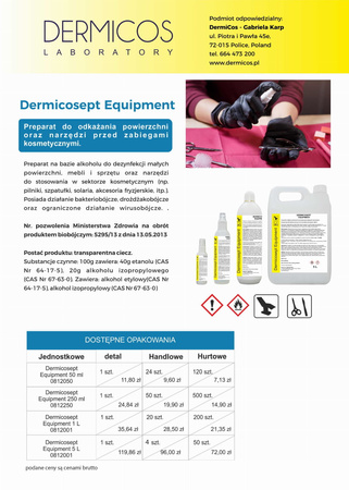 Dermicosept Equipment 250 ml - Dezynfekcja