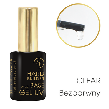 Hard Clear - Baza  Budująca, Żel UV/Led Soak Off