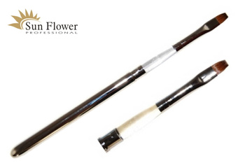 Pędzelek Naturalny - Prosty Nr 6 - Oprawa Metal.