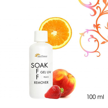 Soak Off UV Gel Remover 100 ml Zmywacz Lakieru Hybrydowego Truskawka