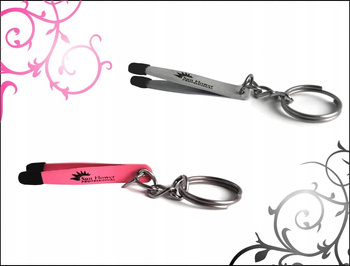 Breloczek do wyciągania kart kredytowych srebrny