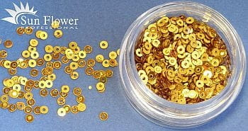 Kółka Mikro - Złoty Ciemny Błyszczący - K44