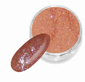 Puder Akrylowy Kolorowy 009 - Rdzawy Brąz Brokatowy - Sugar Effect4g