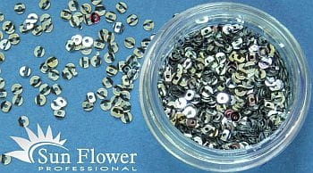 Kółka Mikro - Srebrny-Czarne Prążki - K07