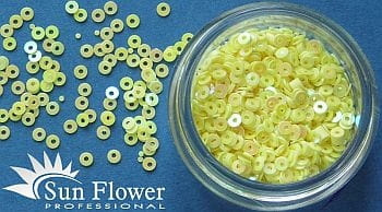 Kółka Mikro - Żółty Pastel Tęczowy - K09