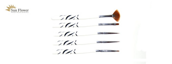 Zestaw Pędzli Syntetycznych -  Zebra 5 Szt.