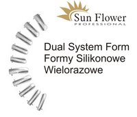 Formy Silikonowe Bez Podziałki Do Akrylożelu 120 Szt Poligel Kasetka