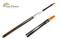 Pędzel Syntetyczny - Nr 4 -  Prosty - Oprawa Metal.