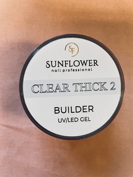 Żel UV Budujący Clear „2” 50g – Gęsty, Przezroczysty, Profesjonalny