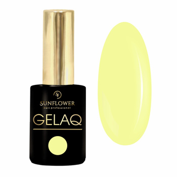 Gelaq Nr 128   Lakier Hybrydowy  UV - Rozbielony Neon Żółty