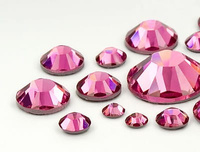 Cyrkonie Precision Różowe Like Swarovski