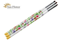 Zestaw 3 Pędzelków Syntetycznych Nr 3 (Prosty, Skośny, Koci Języczek)