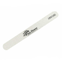 Pilnik Do Paznokci Prosty Biały #180/180 - Zestaw 10 Szt.